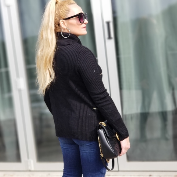 CITY CHIC DOLLZ Black Knit Pullover Sweater - Picture 2 of 6